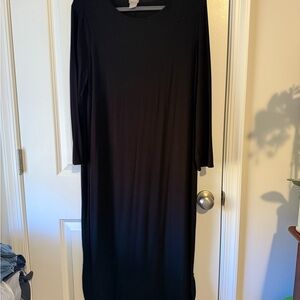 Chico's Classic Black Long Sleeve Dress size 2 - (14) jersey material